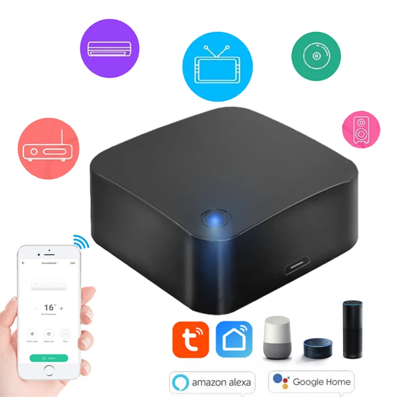 Wireless Smart WiFi-IR Min Remote Controller Smart Home Tuya/Smart Life APP WiFi Infrared Remote Controller Air Conditioner TV
Wireless Smart WiFi-IR Min Remote Controller Smart Home Tuya/Smart Life APP WiFi Infrared Remote Controller Air Conditioner TV