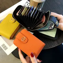 Credit Card Holder Anti-theft Anti-degaussing Driver License Holder Leather Pattern Wallet Women Purse Multi Card Slots
Credit Card Holder Anti-theft Anti-degaussing Driver License Holder Leather Pattern Wallet Women Purse Multi Card Slots