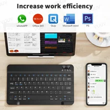 Spanish Bluetooth-compatible Keyboard For Tablet Phone Russian Portuguese Android iOS Mini Wireless Tablet Keyboard For iPad
Spanish Bluetooth-compatible Keyboard For Tablet Phone Russian Portuguese Android iOS Mini Wireless Tablet Keyboard For iPad
