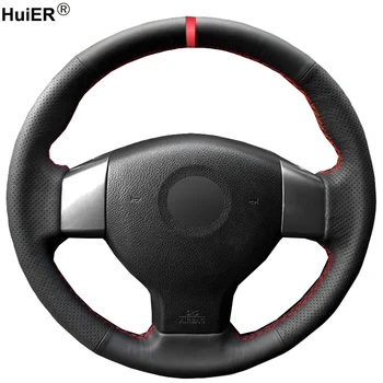 HuiER Hand Sewing Car Steering Wheel Cover Red Marker For Old Nissan Tiida Livina Sylphy Versa Note Breathable Car Styling
HuiER Hand Sewing Car Steering Wheel Cover Red Marker For Old Nissan Tiida Livina Sylphy Versa Note Breathable Car Styling