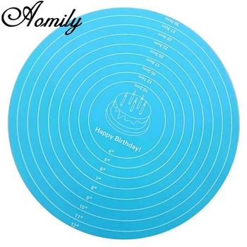 Amoliy Silicone Baking Mat Round Shape Non Stick Rolling Dough Pad Kneading Mat Pastry Sheet Cake Mat Kitchen Cooking Tool
Amoliy Silicone Baking Mat Round Shape Non Stick Rolling Dough Pad Kneading Mat Pastry Sheet Cake Mat Kitchen Cooking Tool