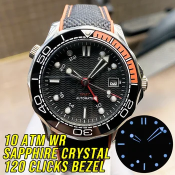 High Quality 100M Water Resistant GMT Black Wave Dial Automatic Men's Watch Sapphire Crystal 120Click Ceramic Bezel SEA MASTER
High Quality 100M Water Resistant GMT Black Wave Dial Automatic Men's Watch Sapphire Crystal 120Click Ceramic Bezel SEA MASTER
