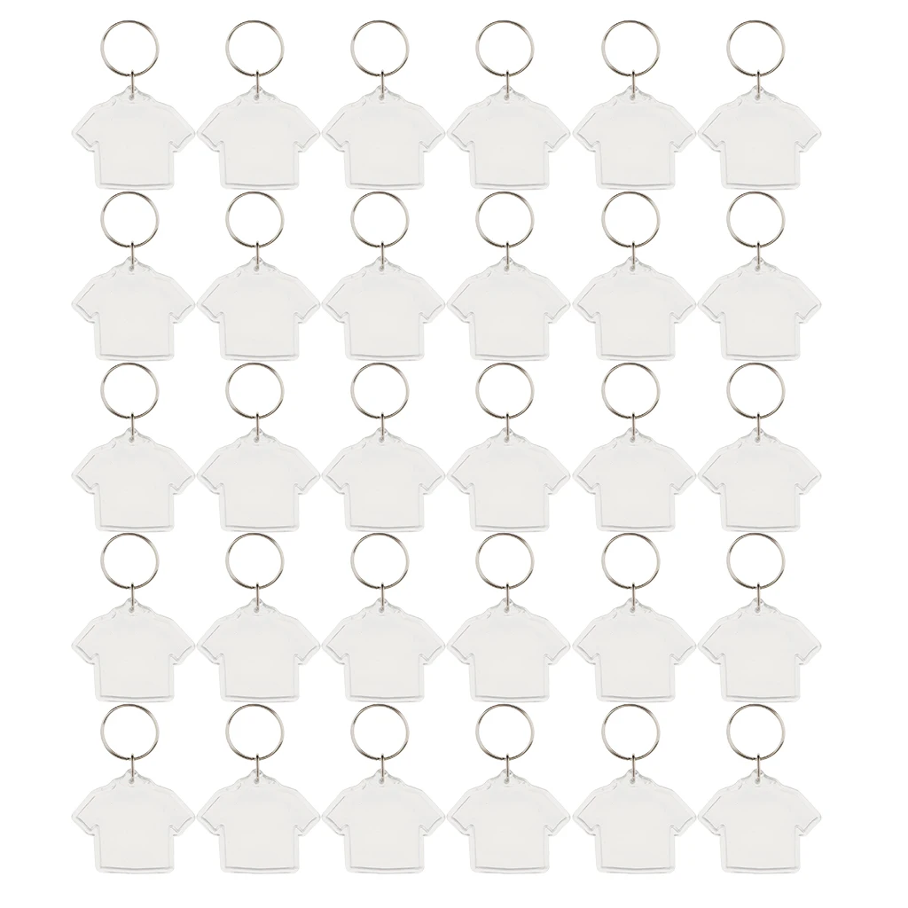 20pcs/Pack Blank Clear Acrylic Keyring Square 45mm Photo Insert Keychain Creative Gift 20pcs/Pack Blank Clear Acrylic Keyring Square 45mm Photo Insert Keychain Creative Gift
