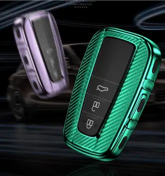 TPU+Carbon fiber grain Car Key Cover Key Case For Toyota Camry Corolla C-HR CHR Prado RAV4 Prius 2018 2019 2/3/4 Buttons 
TPU+Carbon fiber grain Car Key Cover Key Case For Toyota Camry Corolla C-HR CHR Prado RAV4 Prius 2018 2019 2/3/4 Buttons
