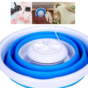 Foldable Mini Washing Machine Rotating Ultrasonic Turbines Washer USB Charging Laundry Clothes Cleaner for Travel
Foldable Mini Washing Machine Rotating Ultrasonic Turbines Washer USB Charging Laundry Clothes Cleaner for Travel