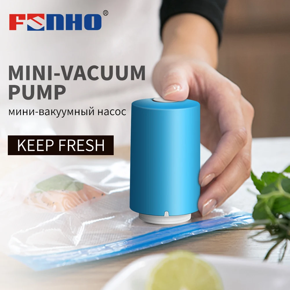 FUNHO USB Автоматический Вакуумный насос для пищевых продуктов упаковочная машина Ручной вакуумный упаковщик с
