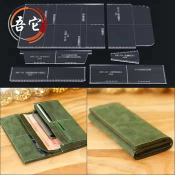 Long wallet type drawing acrylic template handmade leather diy design wallet version leather tool
Long wallet type drawing acrylic template handmade leather diy design wallet version leather tool