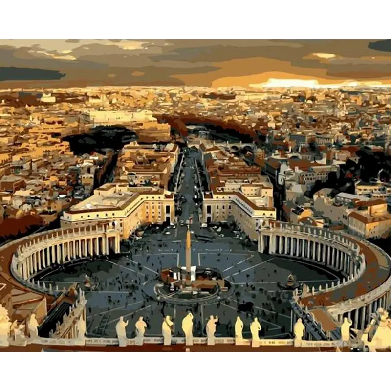 Painting By Numbers European scenery Oil HandPainted Color Rome Italy By Number Home Decortion ArtWork For Living Room Home gift
Painting By Numbers European scenery Oil HandPainted Color Rome Italy By Number Home Decortion ArtWork For Living Room Home gift