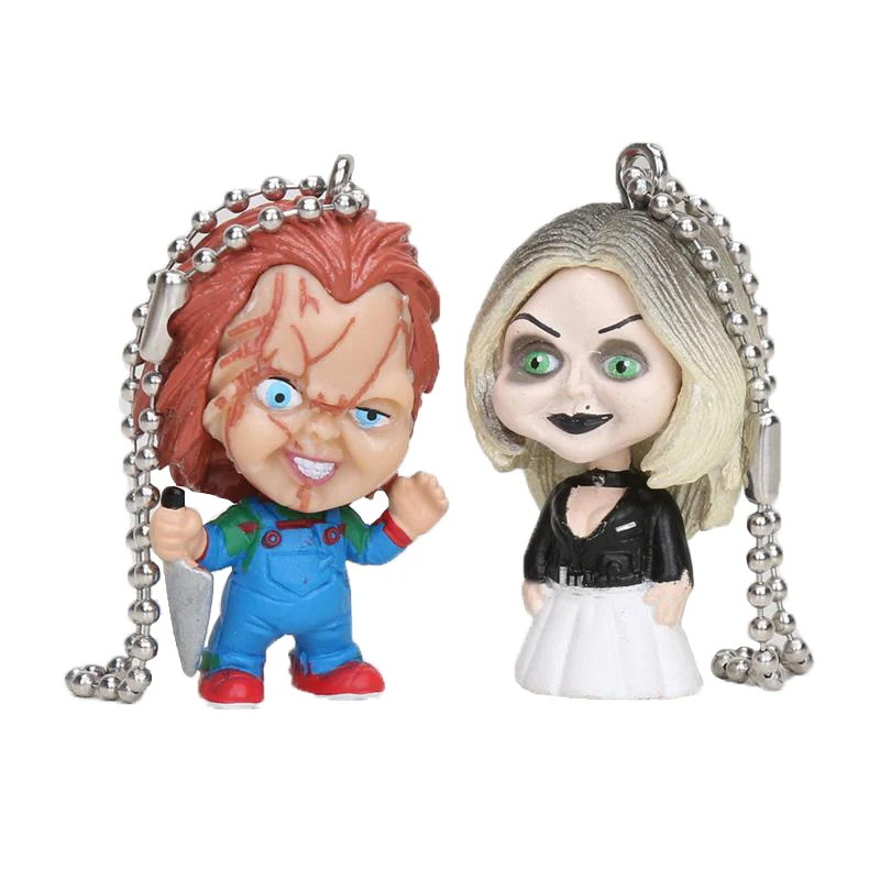 5pcs/set Chucky Child's Play Chucky Bride & Son Doll Keychain Pendants Action Figure Keyring Collectible Model neca Toys 
5pcs/set Chucky Child's Play Chucky Bride & Son Doll Keychain Pendants Action Figure Keyring Collectible Model neca Toys