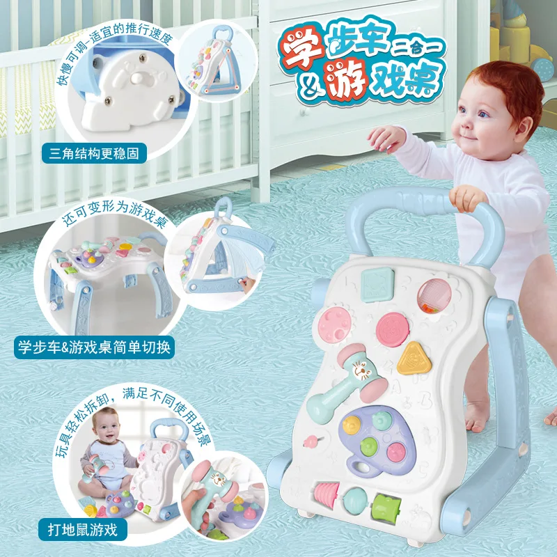 Hexiang Multi-functional Baby Walker Toy Triangular Structure Anti-Falling 0-2-Year-Old Children Game Trolley
Hexiang Multi-functional Baby Walker Toy Triangular Structure Anti-Falling 0-2-Year-Old Children Game Trolley