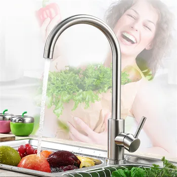 Kitchen Faucet 360 Rotate Silver Mixer Faucet For Kitchen Hot And Cold Water Mixer Tap Swivel Deck Mounted Crane For Sinks
Kitchen Faucet 360 Rotate Silver Mixer Faucet For Kitchen Hot And Cold Water Mixer Tap Swivel Deck Mounted Crane For Sinks