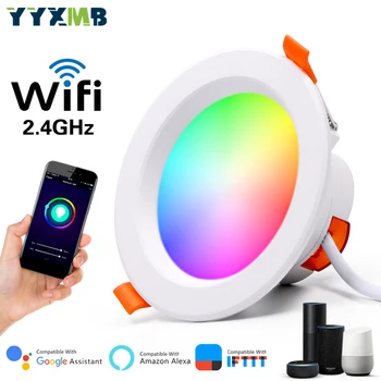 YYXMB LED Down light WiFi Smart life Ceiling Downlight APP RGB Warm Cool Changing Color with 5W 7W 9W Alexa Google Home
YYXMB LED Down light WiFi Smart life Ceiling Downlight APP RGB Warm Cool Changing Color with 5W 7W 9W Alexa Google Home