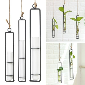 Glass Test Tube Hanging Flower Vases Hydroponic Pot Plant Terrarium Container Decoration B88
Glass Test Tube Hanging Flower Vases Hydroponic Pot Plant Terrarium Container Decoration B88