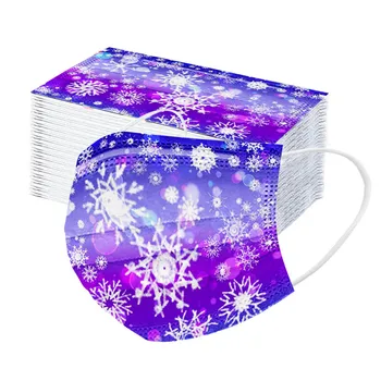 100PC Adult's Mask Disposable Mask 3 Ply Non-woven Earhook Christmas Snowflake Printed Pattern Mask Mascarilla Mondkapjes
100PC Adult's Mask Disposable Mask 3 Ply Non-woven Earhook Christmas Snowflake Printed Pattern Mask Mascarilla Mondkapjes