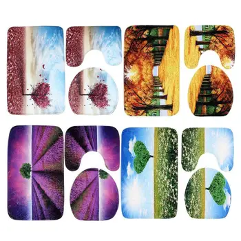 3 Pcs Nature View Printed Bathroom Mat Set Anti Slip Washable Toilet Cover U Shape Floor Bath Mats Home Bathroom Rugs
3 Pcs Nature View Printed Bathroom Mat Set Anti Slip Washable Toilet Cover U Shape Floor Bath Mats Home Bathroom Rugs