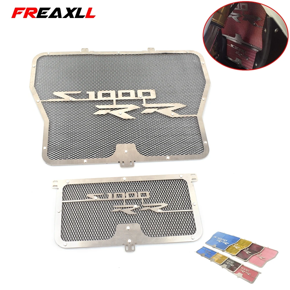 For BMW S1000RR S1000 RR ABS K46 2009-2015 2010 2011 2012 Motorcycle Radiator Grille + Oil Cooler Guard Cover Protection 
For BMW S1000RR S1000 RR ABS K46 2009-2015 2010 2011 2012 Motorcycle Radiator Grille + Oil Cooler Guard Cover Protection