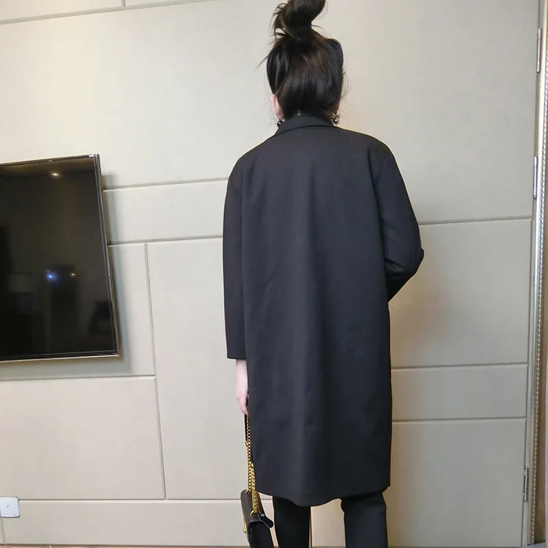 Small Suit WOMEN'S Coat Korean-style Ninth Sleeve Mid-length 2019 Spring And Autumn New Style Black And White with Pattern Suit
Small Suit WOMEN'S Coat Korean-style Ninth Sleeve Mid-length 2019 Spring And Autumn New Style Black And White with Pattern Suit