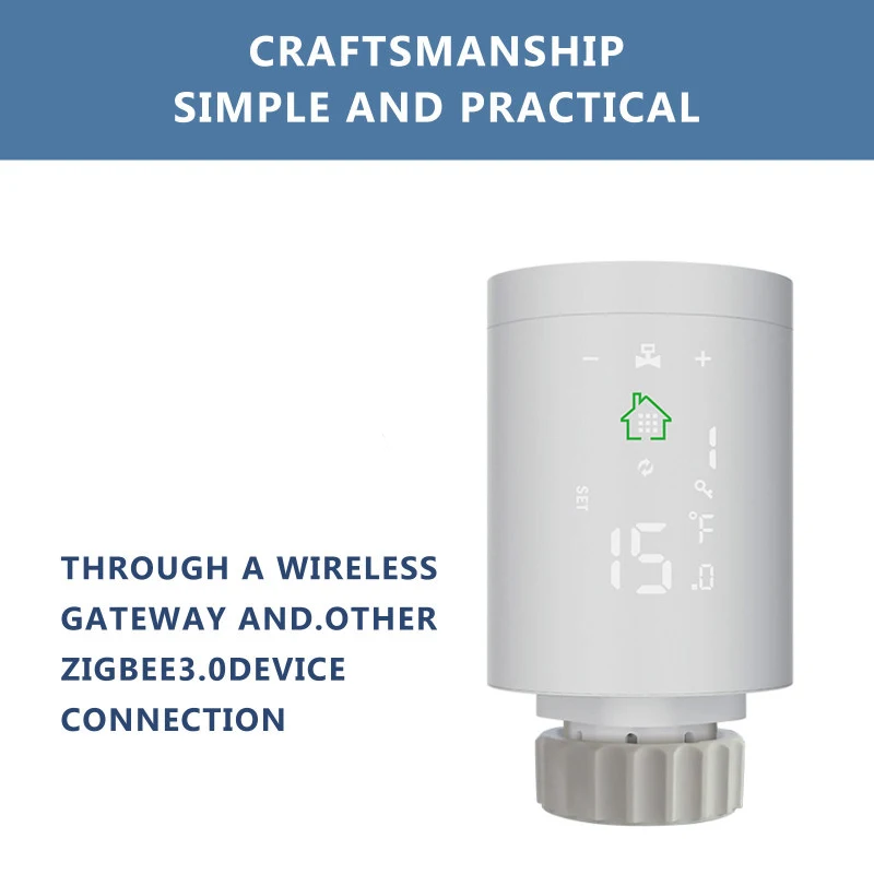 Digital Smart Radiator Thermostat Wifi Actuator Programmable Thermostatic Valve Temperature Controller Voice Control Via Alexa
Digital Smart Radiator Thermostat Wifi Actuator Programmable Thermostatic Valve Temperature Controller Voice Control Via Alexa