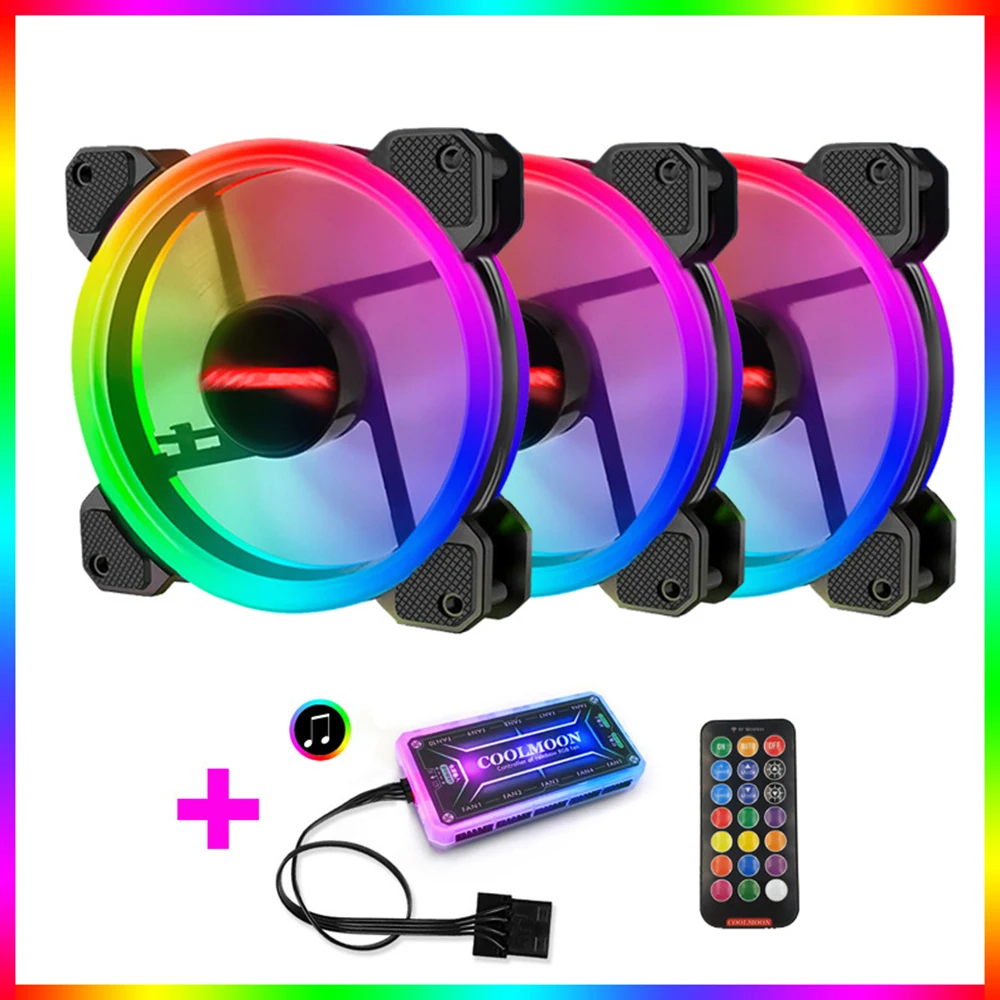 120mm RGB Fan PC Case Cooler Fan RGB Fan Quiet Remote Control Fan 1400 rpm Computer Cooler Cooling RGB Case Fans ventiladorD30
120mm RGB Fan PC Case Cooler Fan RGB Fan Quiet Remote Control Fan 1400 rpm Computer Cooler Cooling RGB Case Fans ventiladorD30