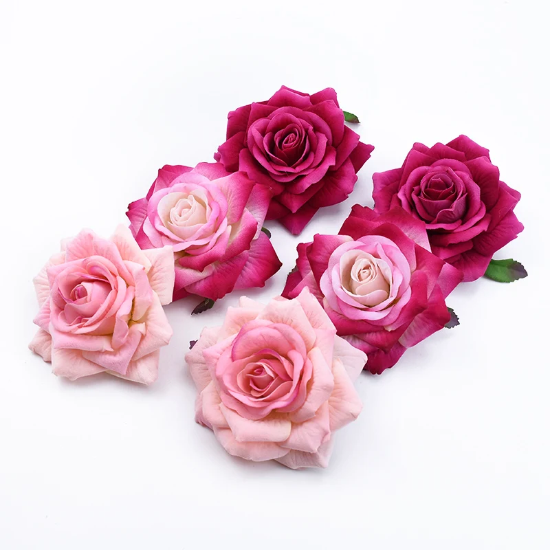 10 см фланелевые розы свадебные цветы для невесты материал рождественские