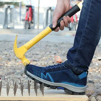 Safety Protective Shoes Men's Breathable Comfortable Work Shoes Indestructible Steel Head Smash-Proof Protective Safety Shoes
Safety Protective Shoes Men's Breathable Comfortable Work Shoes Indestructible Steel Head Smash-Proof Protective Safety Shoes