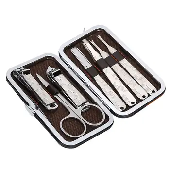 7pcs Portable Nail Clipper Eyebrow Scissors Cleaner Professional Dead Skin Pusher Nail File Manicure Nails Tool Set
7pcs Portable Nail Clipper Eyebrow Scissors Cleaner Professional Dead Skin Pusher Nail File Manicure Nails Tool Set