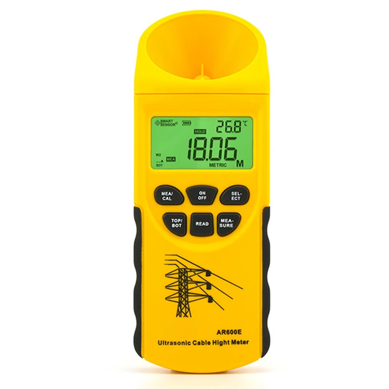 Cable Height Meter LCD Display Cable Height Measuring Instruments Test Tool AR600E --M25
Cable Height Meter LCD Display Cable Height Measuring Instruments Test Tool AR600E --M25