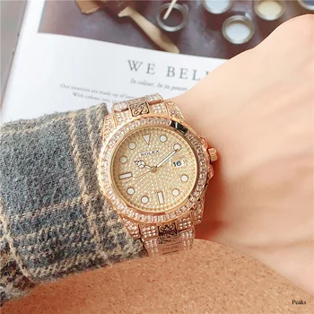 rolex- Luxury Brand quartz women Watches Quartz Watch Stainless Steel Strap wristwatch classic business dress men watch 515
rolex- Luxury Brand quartz women Watches Quartz Watch Stainless Steel Strap wristwatch classic business dress men watch 515