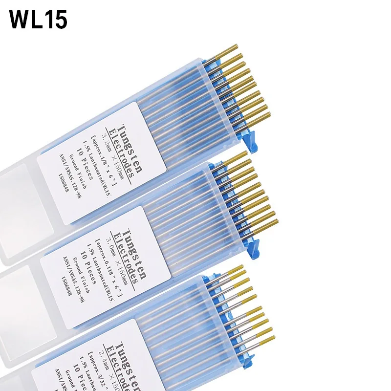10PCS Tig Tungsten Electrode Gold 1.0/1.6 /2.0/2.4/3.0/3.2/4.0*150mm for Carbon Steel Stainless Steel Copper Alloy Titanium
10PCS Tig Tungsten Electrode Gold 1.0/1.6 /2.0/2.4/3.0/3.2/4.0*150mm for Carbon Steel Stainless Steel Copper Alloy Titanium