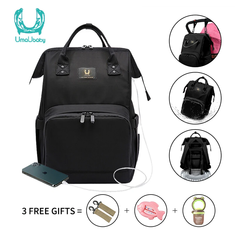 Umaubaby Nappy Backpack Bag Mummy Large Capacity Stroller Bag Mom Baby Multi-function Waterproof Outdoor Travel USB Diaper Bags
Umaubaby Nappy Backpack Bag Mummy Large Capacity Stroller Bag Mom Baby Multi-function Waterproof Outdoor Travel USB Diaper Bags