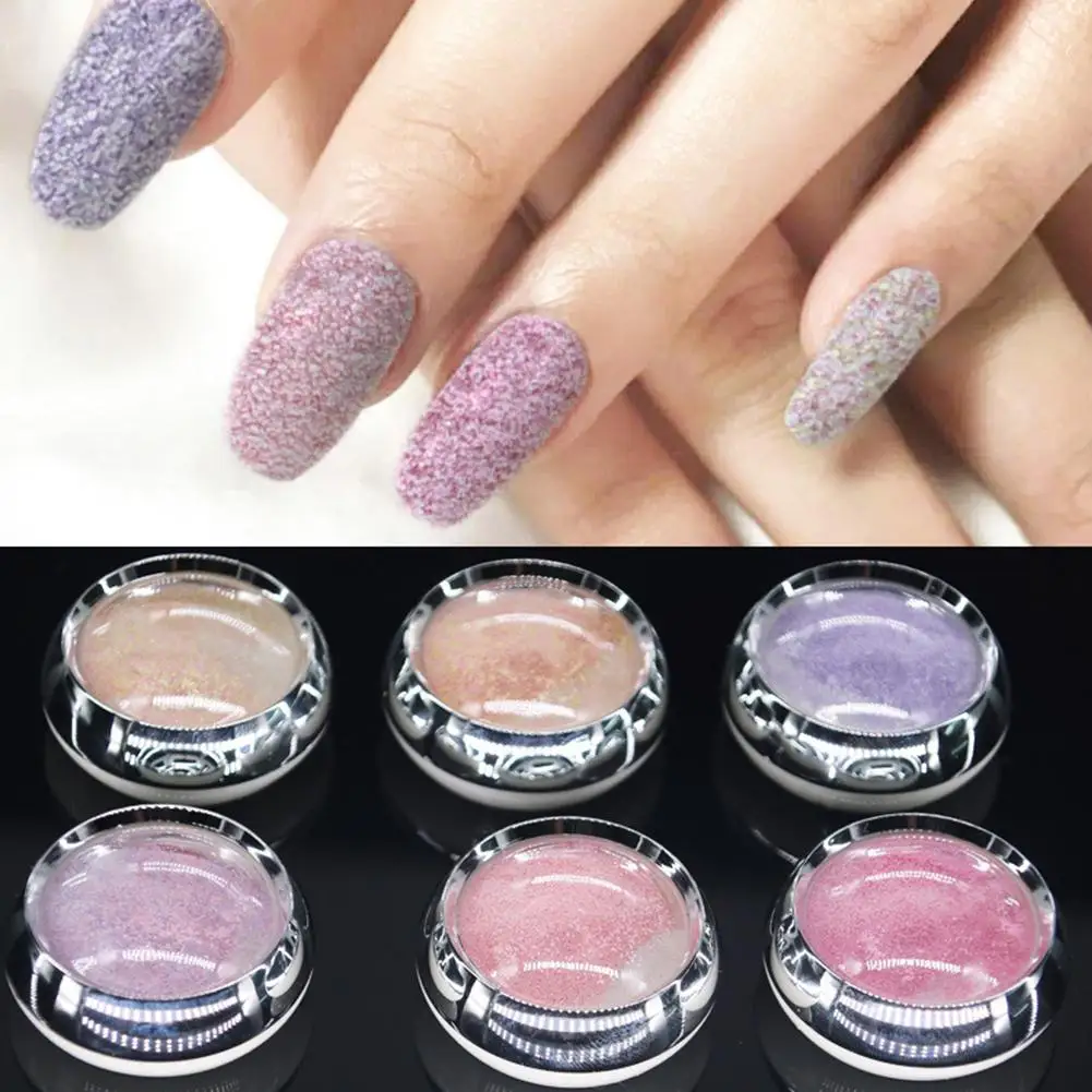 Фото Nail Powder 6 Colors Frosted Shining Glitter Pigment Palette Manicure Decoration Art Decorations for Nai | Красота и здоровье