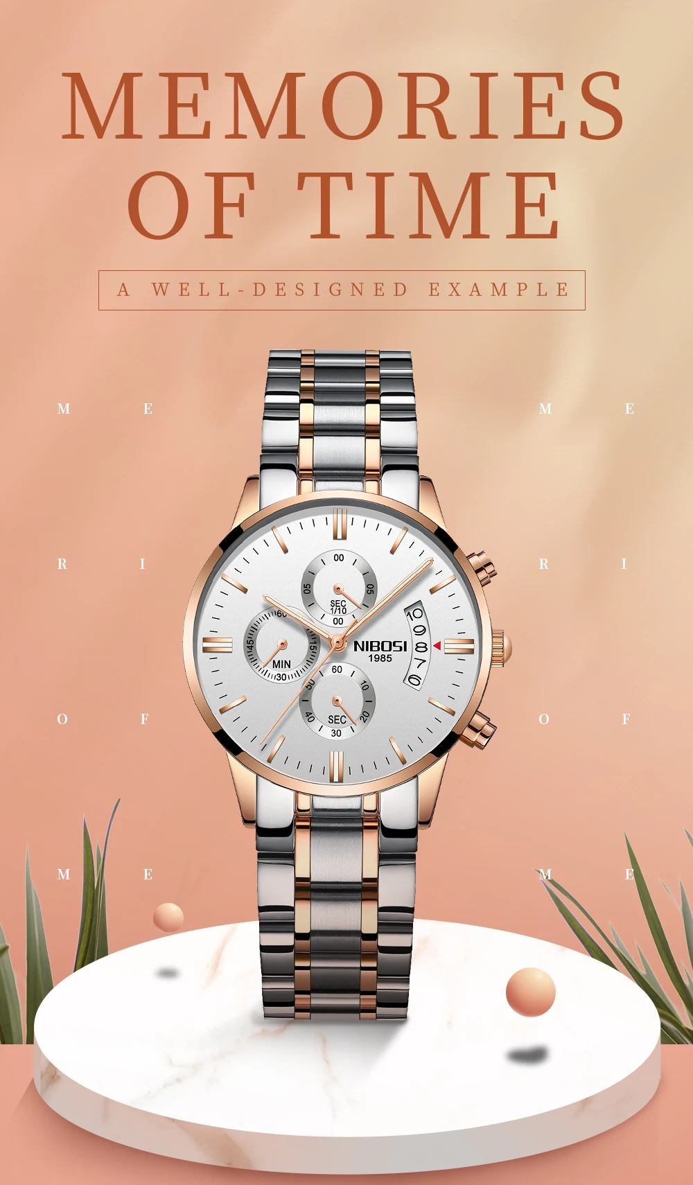 NIBOSI Luxury Womens Watches