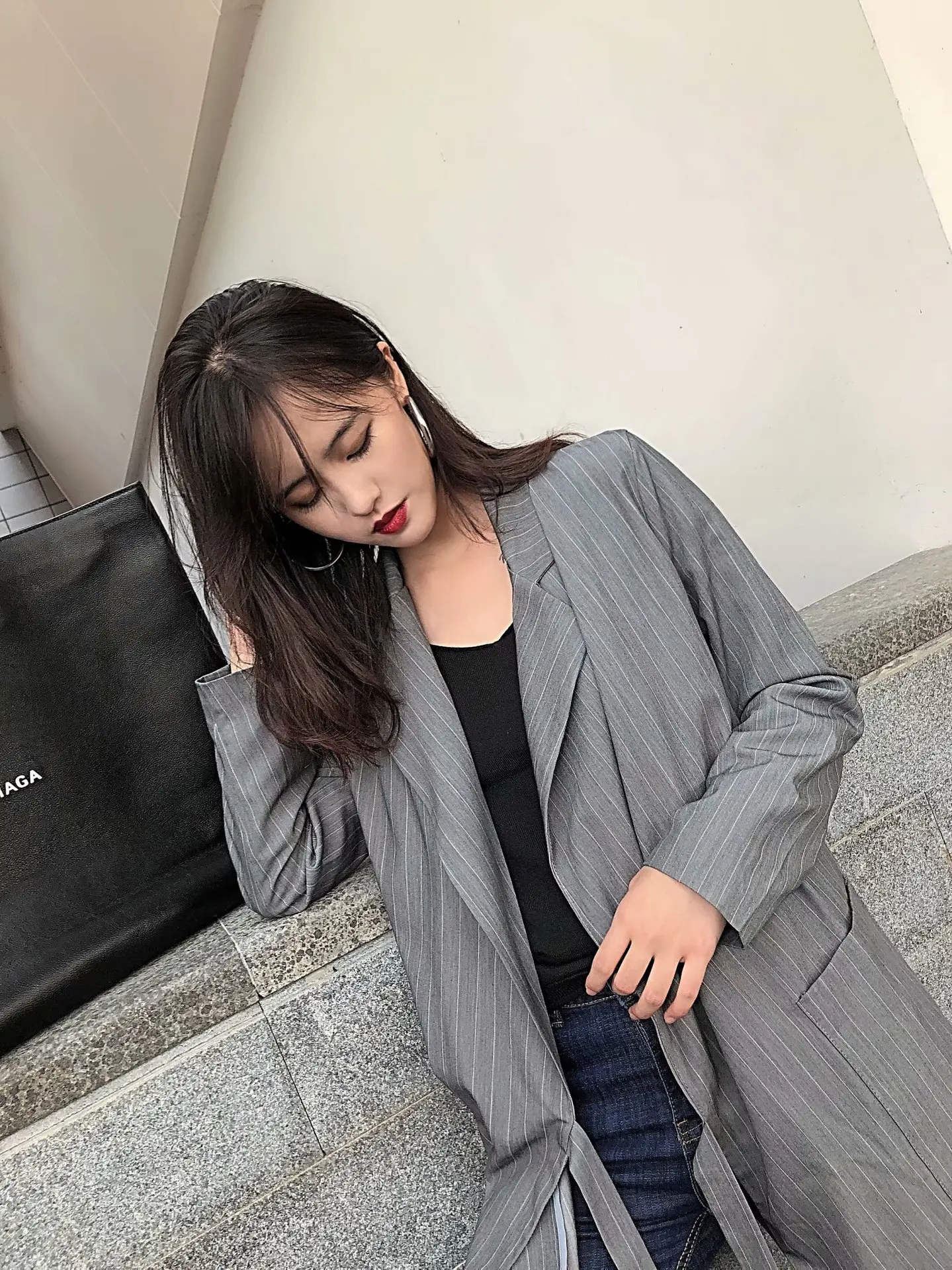 2018 Autumn New Style Suit Collar Long Sleeve Lace-up Loose-Fit Mid-length Small Suit WOMEN'S Coat L766
2018 Autumn New Style Suit Collar Long Sleeve Lace-up Loose-Fit Mid-length Small Suit WOMEN'S Coat L766