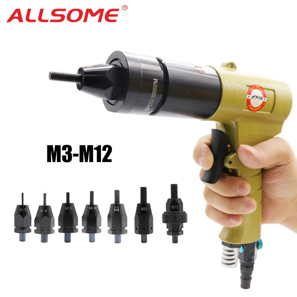 Pneumatic Air Rivet Nut Guns Insert threaded Pull Setter Riveters Riveting Nuts Rivnut Tool for M3 M4 M5 M6 M8 M10 M12 Nuts
Pneumatic Air Rivet Nut Guns Insert threaded Pull Setter Riveters Riveting Nuts Rivnut Tool for M3 M4 M5 M6 M8 M10 M12 Nuts