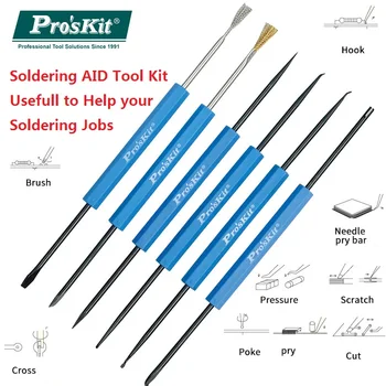 ProsKit Solder Aid Tool Help Soldering Tweezer Auxiliary Assist Tool Circuit Board Desoldering Soldering Iron Soldering work Kit
ProsKit Solder Aid Tool Help Soldering Tweezer Auxiliary Assist Tool Circuit Board Desoldering Soldering Iron Soldering work Kit