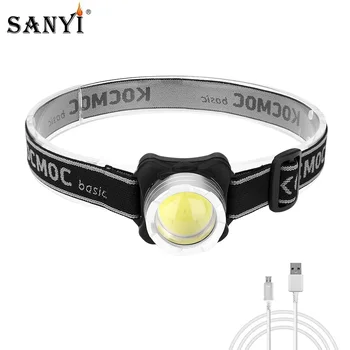 LED Headlamp USB Rechargeable Headlight 3 Mode COB LED Waterproof Head Torch Flashlight Night Fishing Head Lamp Built-in Battery
LED Headlamp USB Rechargeable Headlight 3 Mode COB LED Waterproof Head Torch Flashlight Night Fishing Head Lamp Built-in Battery