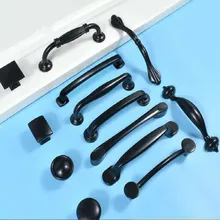 Cabinet Pulls Black Drawer Knobs Furniture Handles Dresser Knobs 96/128mm Drawer Handles Modern Door Knob for Kitchen 
Cabinet Pulls Black Drawer Knobs Furniture Handles Dresser Knobs 96/128mm Drawer Handles Modern Door Knob for Kitchen