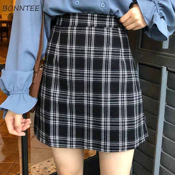 Skirts Women Korean Style Plaid 2020 New Student All-match A-Line Mini Skirt Harajuku Elegant Ulzzang Kawaii Womens Chic Leisure
Skirts Women Korean Style Plaid 2020 New Student All-match A-Line Mini Skirt Harajuku Elegant Ulzzang Kawaii Womens Chic Leisure