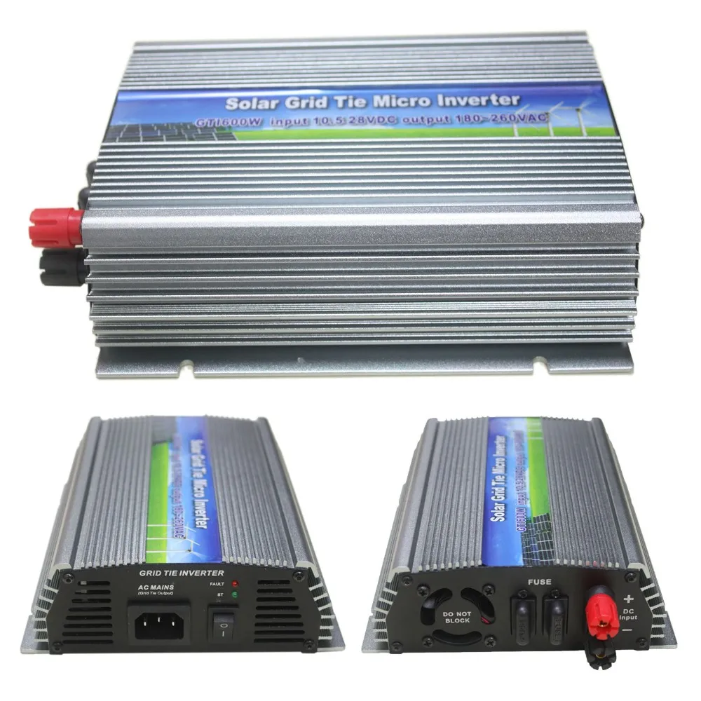 600W On Grid Tie Inverter 600W Micro Inverter Input DC10.5V-28V to AC90-140V or AC180-260V DC Solar Power Inverter 600W GTI-600W
600W On Grid Tie Inverter 600W Micro Inverter Input DC10.5V-28V to AC90-140V or AC180-260V DC Solar Power Inverter 600W GTI-600W