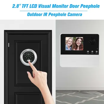 2.8inch LCD Digital Peephole Door Eye Viewers Video Camera Security Monitor