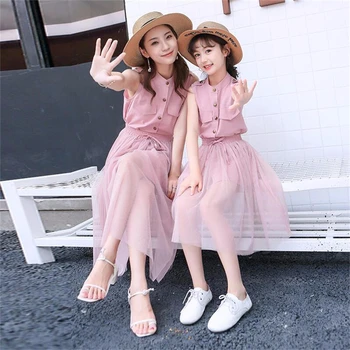 Mother Daughter Clothes Dress Set 2020 New Mommy and Me Fashion Mesh Shirt Skirt for Summer Family Matching Clothing Sets
Mother Daughter Clothes Dress Set 2020 New Mommy and Me Fashion Mesh Shirt Skirt for Summer Family Matching Clothing Sets