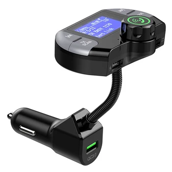 Hot FM Transmitter Car MP3 Player TF Card Slot Color Display DAB Digital Radio Bluetooth USB Charging HD Music Aux Media Adjusta
Hot FM Transmitter Car MP3 Player TF Card Slot Color Display DAB Digital Radio Bluetooth USB Charging HD Music Aux Media Adjusta
