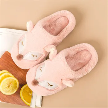 Hot Indoor Warm Women Men Slippers Cute Animal Fox Winter Fur Home Shoe Female Girl Nonslip Memory Foam Cotton House Slippers
Hot Indoor Warm Women Men Slippers Cute Animal Fox Winter Fur Home Shoe Female Girl Nonslip Memory Foam Cotton House Slippers