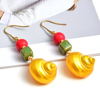 New Arrival Conch Long Drop Earring Wholesale Fashion Trend Shell Earrings Jewelry Accessories For Women 
New Arrival Conch Long Drop Earring Wholesale Fashion Trend Shell Earrings Jewelry Accessories For Women