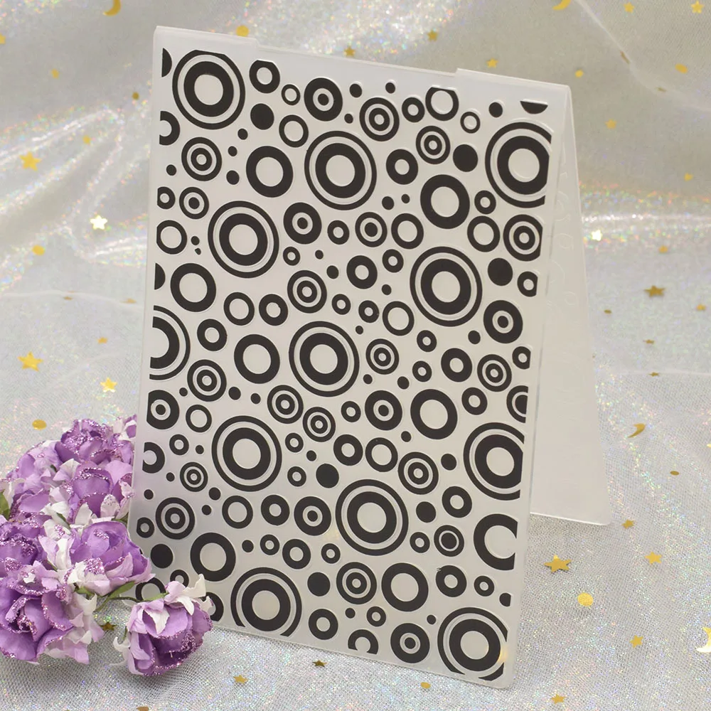 Circle Bubble Embossing Plastic Embossing Folder Template For DIY Scrapbooking Photo Album Paper Card Background Decoration
Circle Bubble Embossing Plastic Embossing Folder Template For DIY Scrapbooking Photo Album Paper Card Background Decoration