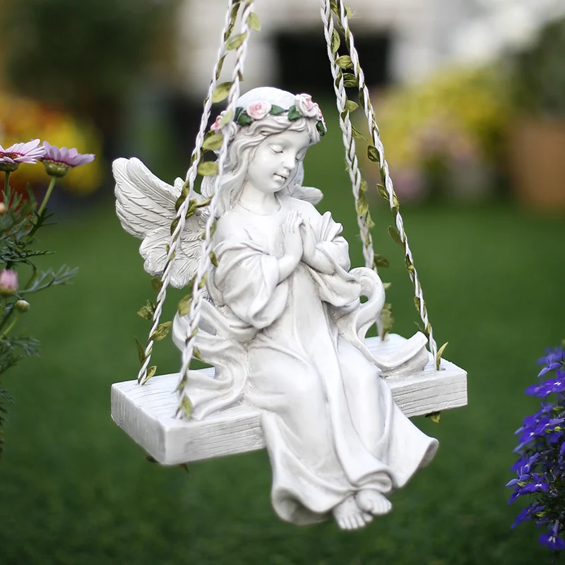 European Garden Swing Angel Resin Ornaments Courtyard Furnishing Crafts Homestay Balcony Layout Figurines Decoration
European Garden Swing Angel Resin Ornaments Courtyard Furnishing Crafts Homestay Balcony Layout Figurines Decoration