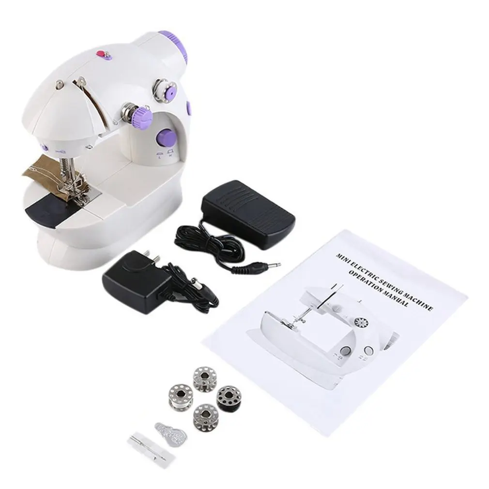 Portable Household Mini Sewing Machine Electric Crafting Mending Machine 2-Speed Double Thread with Light Foot Pedal US Plug
Portable Household Mini Sewing Machine Electric Crafting Mending Machine 2-Speed Double Thread with Light Foot Pedal US Plug