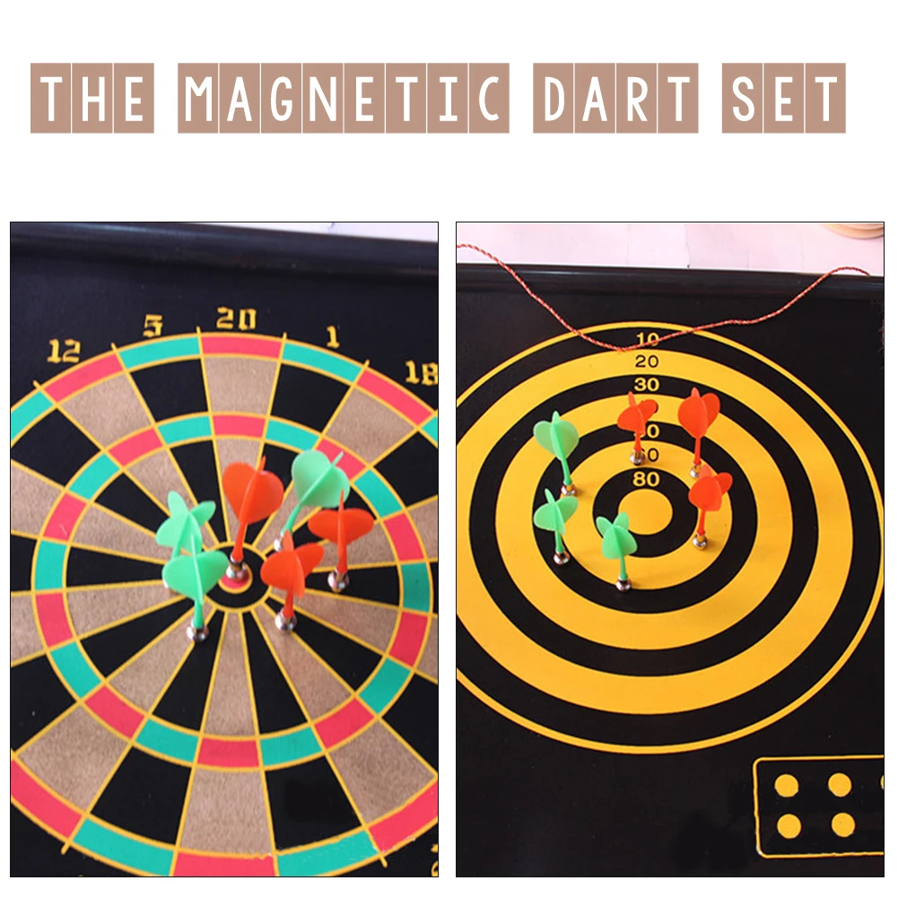 Hot Sale Magnetic Dart Board for Kids Safe to Play 12"/15" Reversible Hanging Roll-up Dartboard with 4 Safe Darts
Hot Sale Magnetic Dart Board for Kids Safe to Play 12"/15" Reversible Hanging Roll-up Dartboard with 4 Safe Darts