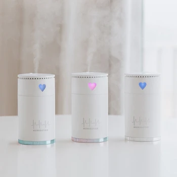 Mini Usb Air Humidifier Heart Humidifier Usb Plug Mute Mini Humidifier Rechargeable Battery Small Humidifier-White+Blue 
Mini Usb Air Humidifier Heart Humidifier Usb Plug Mute Mini Humidifier Rechargeable Battery Small Humidifier-White+Blue