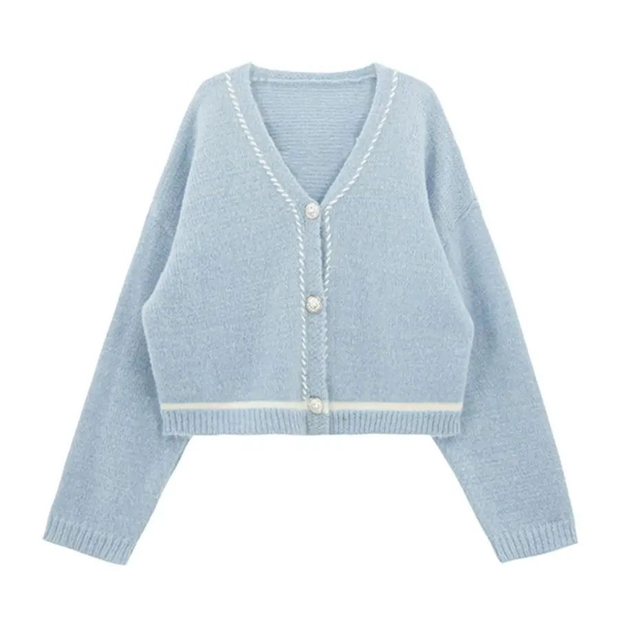Women's gentle style T-Shirt New Style outer sweater cardigan coat in autumn and winter 2020
Women's gentle style T-Shirt New Style outer sweater cardigan coat in autumn and winter 2020